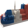 3d-druck-notre-dame-architektur-miniaturmodell